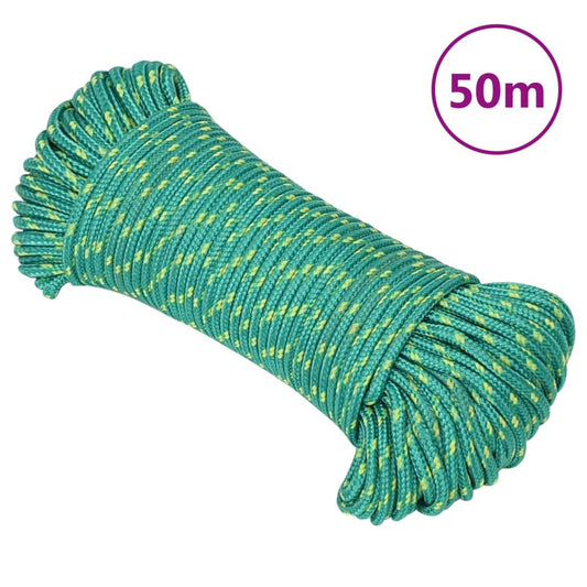 Boottouw 3 mm 50 m polypropyleen groen is nu te koop bij PeponiXL, paradijselijk wonen!