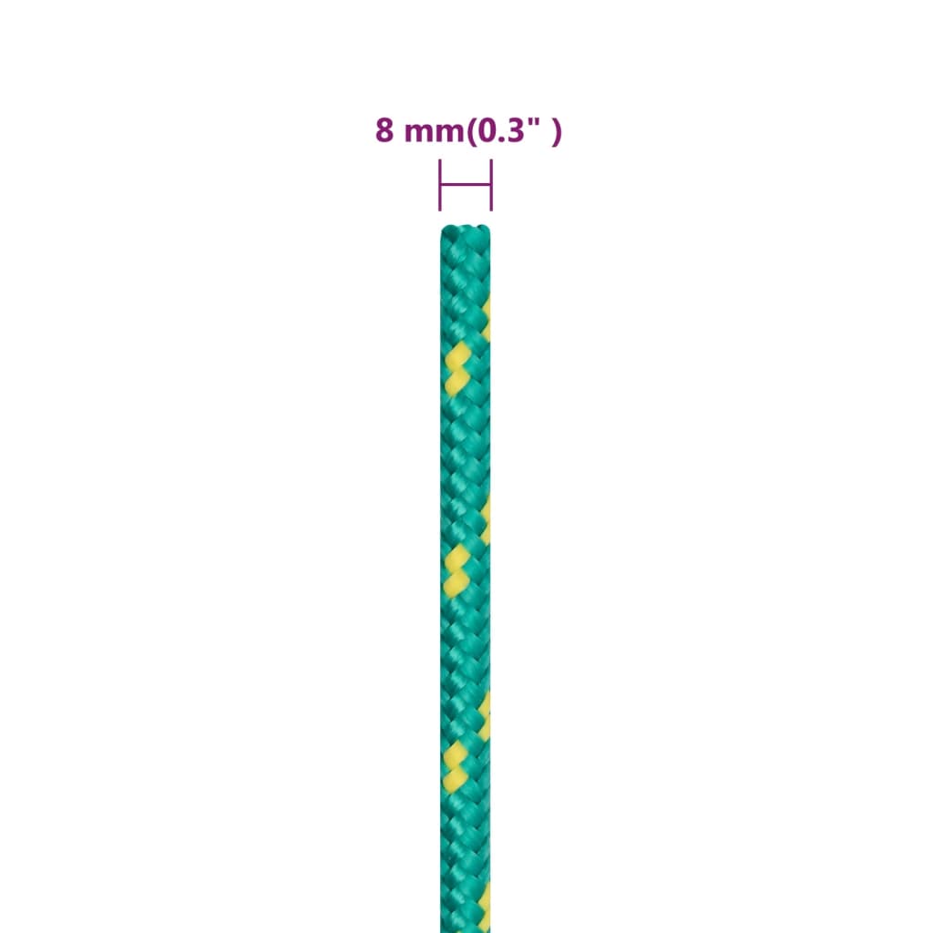 Boottouw 8 mm 100 m polypropeen groen is nu te koop bij PeponiXL, paradijselijk wonen!