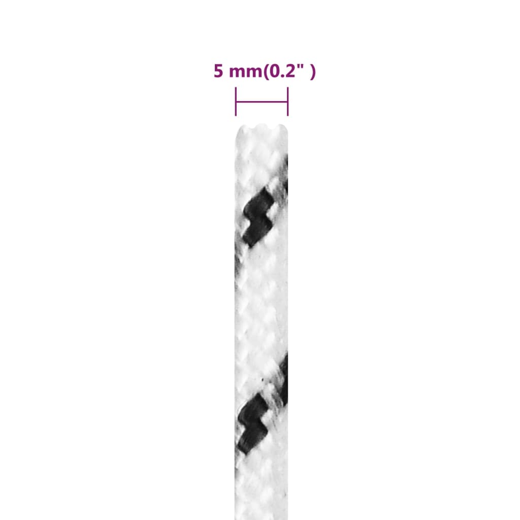 Boottouw gevlochten 5 mmx250 m polyester wit is nu te koop bij PeponiXL, paradijselijk wonen!