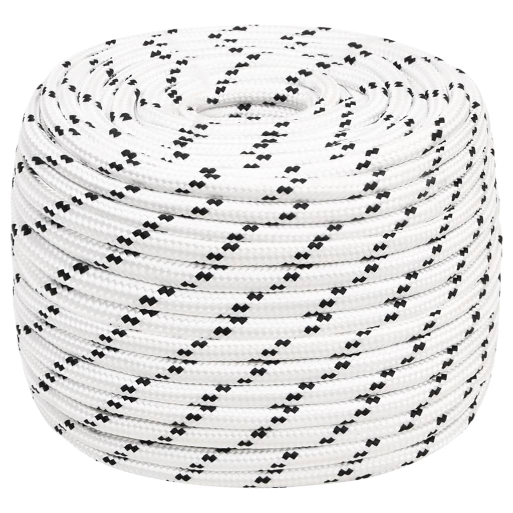 Boottouw gevlochten 12 mmx100 m polyester wit is nu te koop bij PeponiXL, paradijselijk wonen!