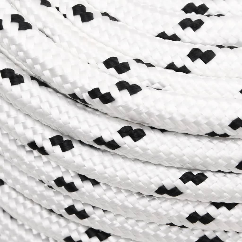 Boottouw gevlochten 12 mmx100 m polyester wit is nu te koop bij PeponiXL, paradijselijk wonen!