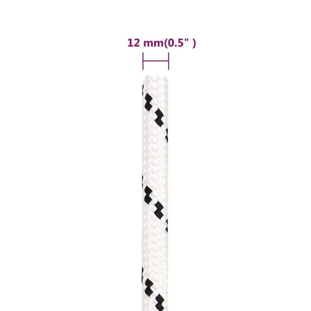 Boottouw gevlochten 12 mmx100 m polyester wit is nu te koop bij PeponiXL, paradijselijk wonen!