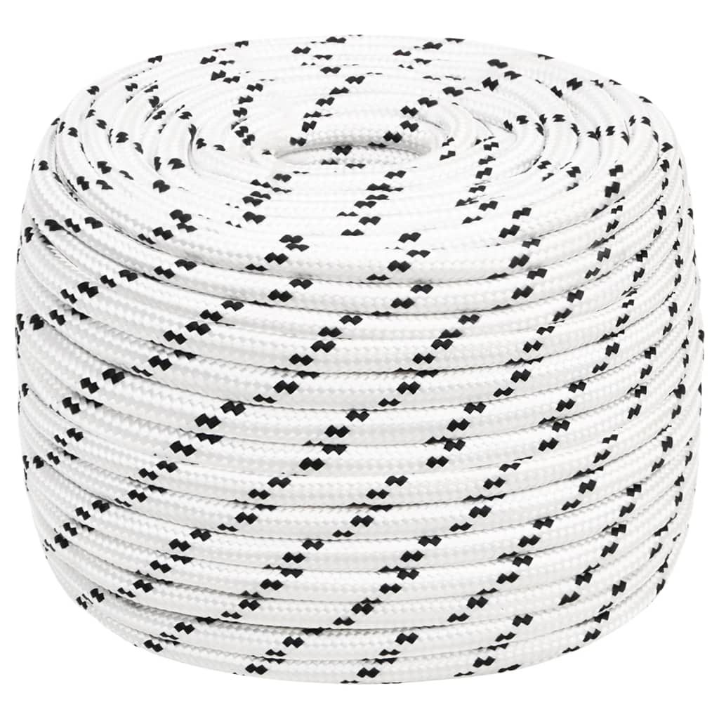 Boottouw gevlochten 14 mmx25 m polyester wit is nu te koop bij PeponiXL, paradijselijk wonen!