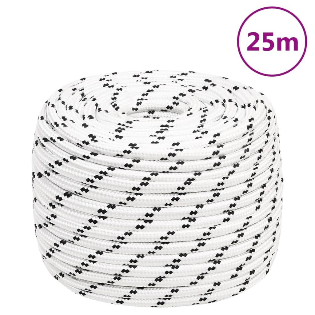 Boottouw gevlochten 14 mmx25 m polyester wit is nu te koop bij PeponiXL, paradijselijk wonen!