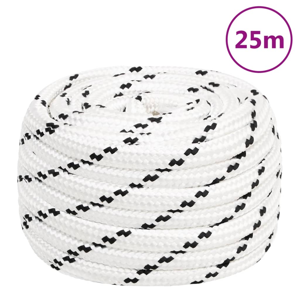 Boottouw gevlochten 18 mmx25 m polyester wit is nu te koop bij PeponiXL, paradijselijk wonen!