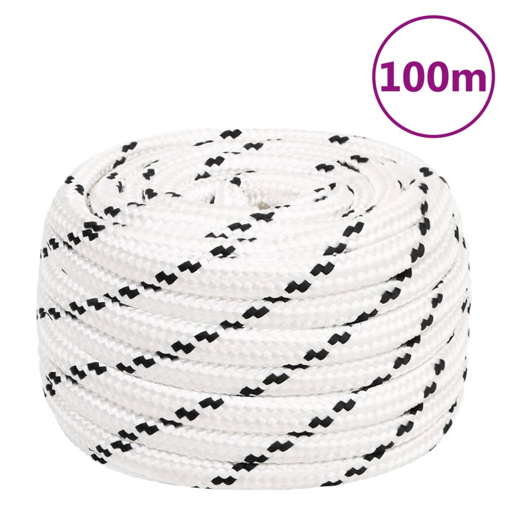 Boottouw gevlochten 20 mmx100 m polyester wit is nu te koop bij PeponiXL, paradijselijk wonen!