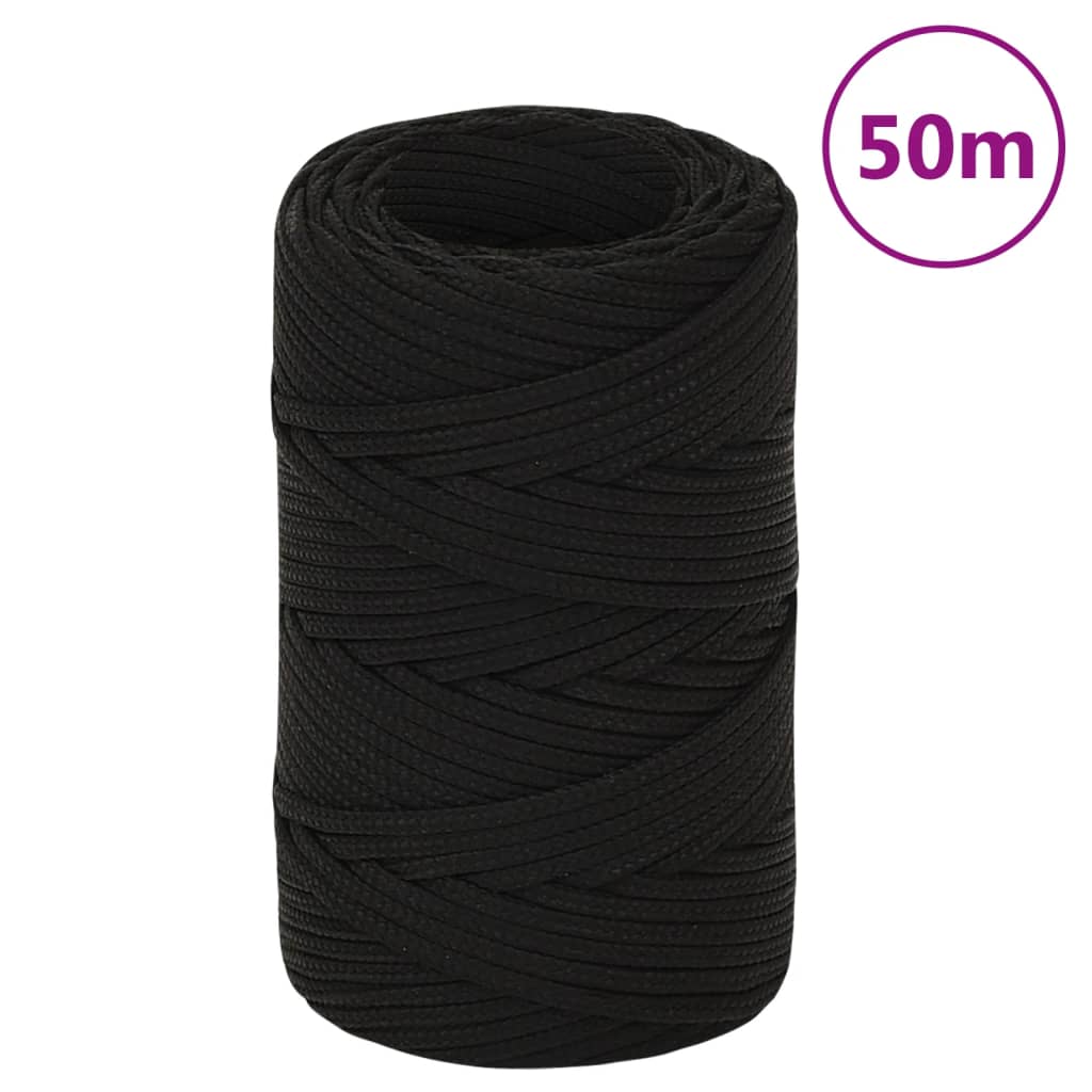 Werktouw 2 mm 50 m polyester zwart is nu te koop bij PeponiXL, paradijselijk wonen!