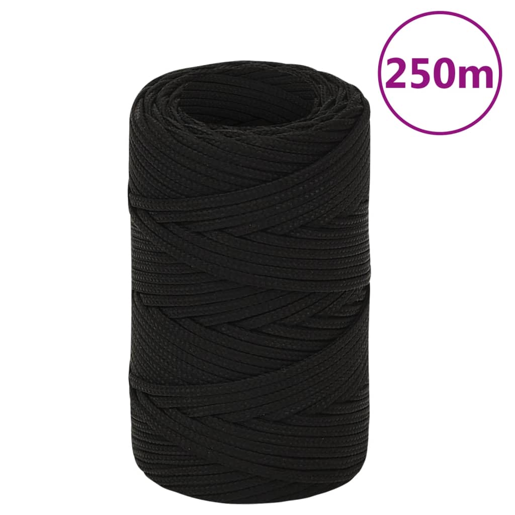 Werktouw 2 mm 250 m polyester zwart is nu te koop bij PeponiXL, paradijselijk wonen!