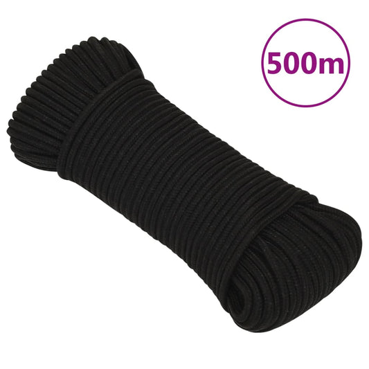 Werktouw 3 mm 500 m polyester zwart is nu te koop bij PeponiXL, paradijselijk wonen!