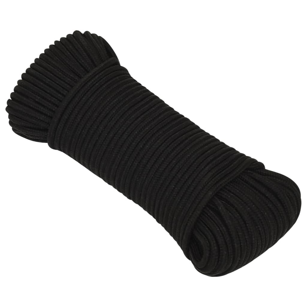 Werktouw 4 mm 250 m polyester zwart is nu te koop bij PeponiXL, paradijselijk wonen!
