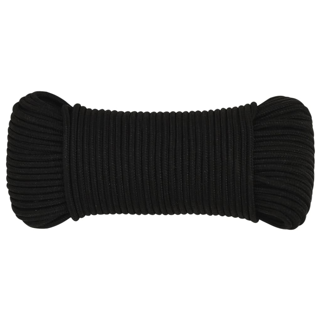 Werktouw 4 mm 500 m polyester zwart is nu te koop bij PeponiXL, paradijselijk wonen!
