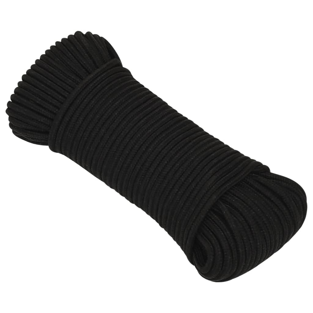 Werktouw 5 mm 100 m polyester zwart is nu te koop bij PeponiXL, paradijselijk wonen!