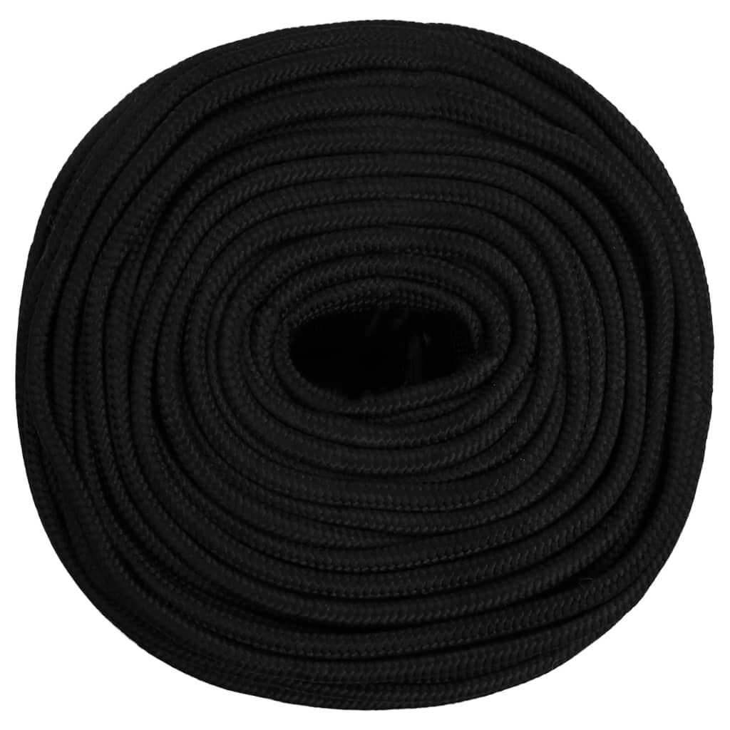 Werktouw 6 mm 250 m polyester zwart is nu te koop bij PeponiXL, paradijselijk wonen!