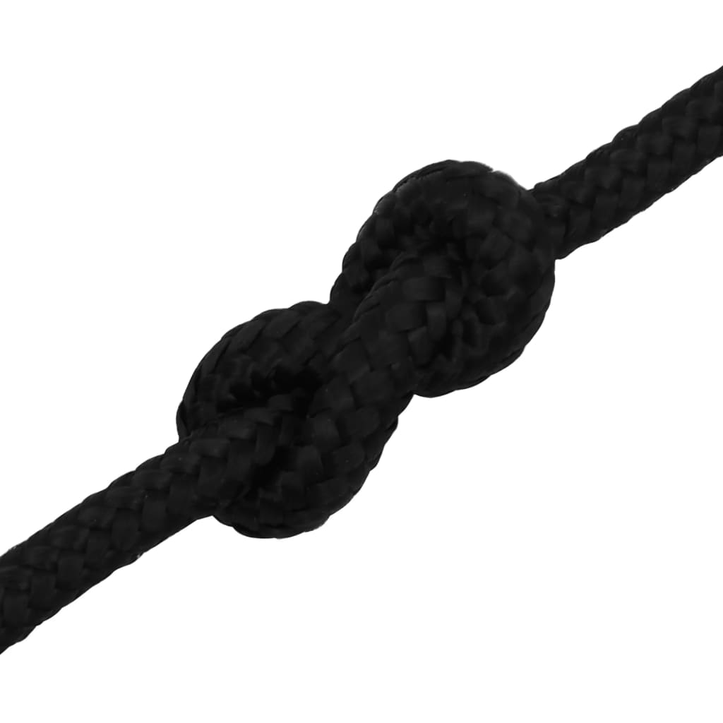 Werktouw 8 mm 250 m polyester zwart is nu te koop bij PeponiXL, paradijselijk wonen!