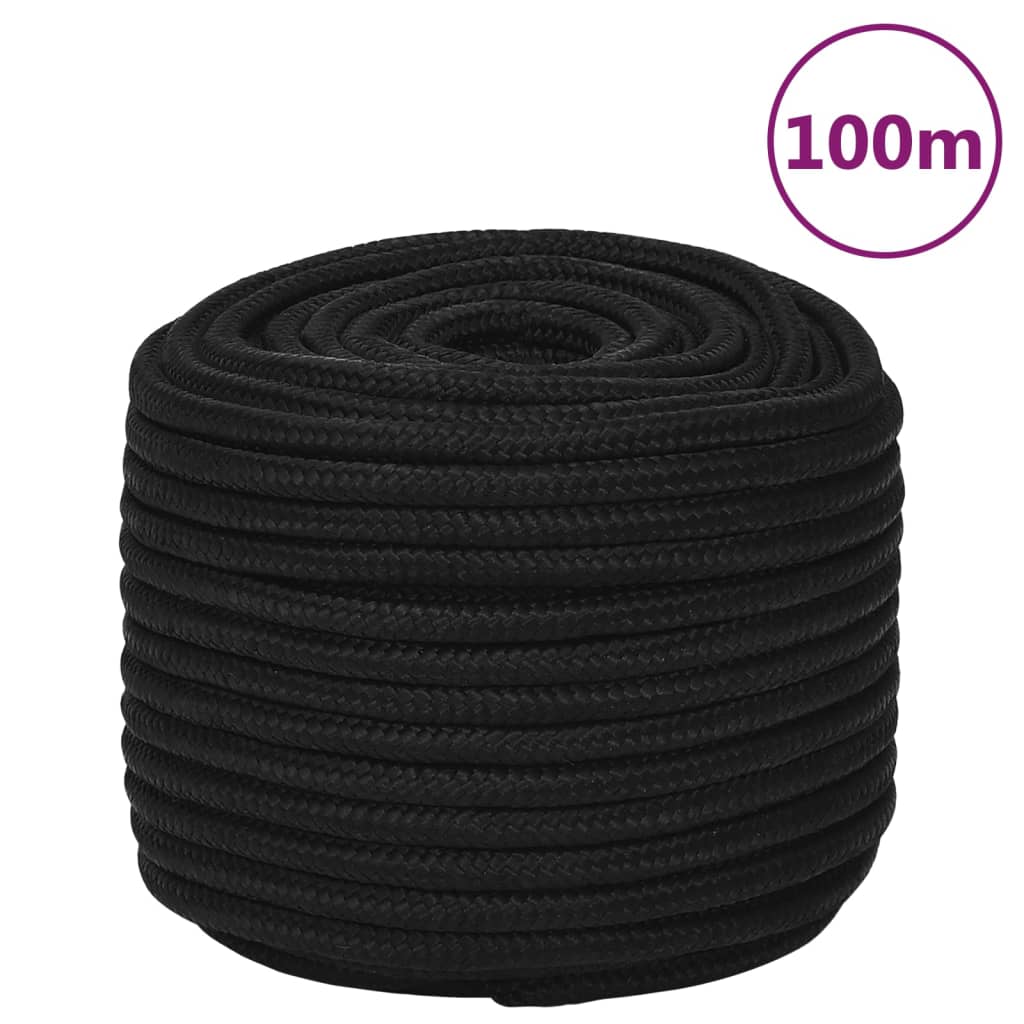 Werktouw 12 mm 100 m polyester zwart is nu te koop bij PeponiXL, paradijselijk wonen!