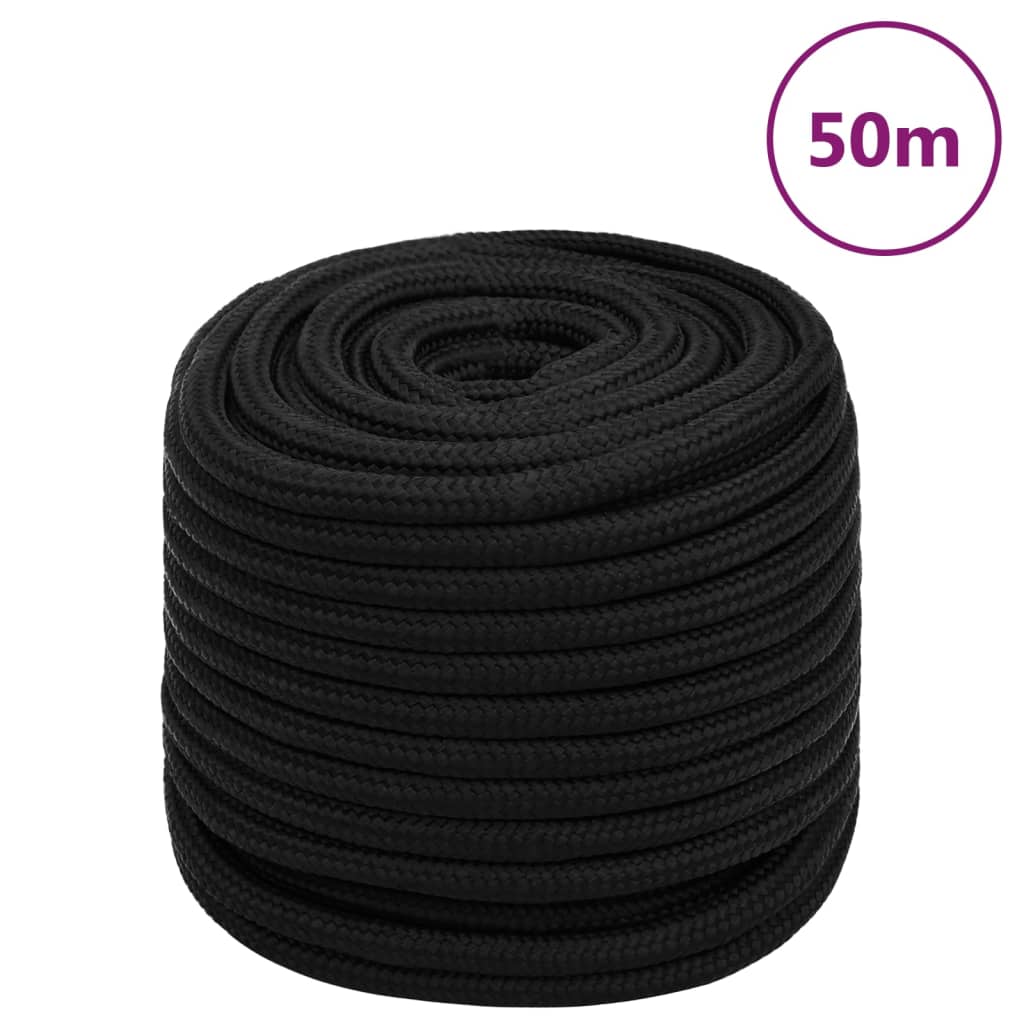 Werktouw 16 mm 50 m polyester zwart is nu te koop bij PeponiXL, paradijselijk wonen!