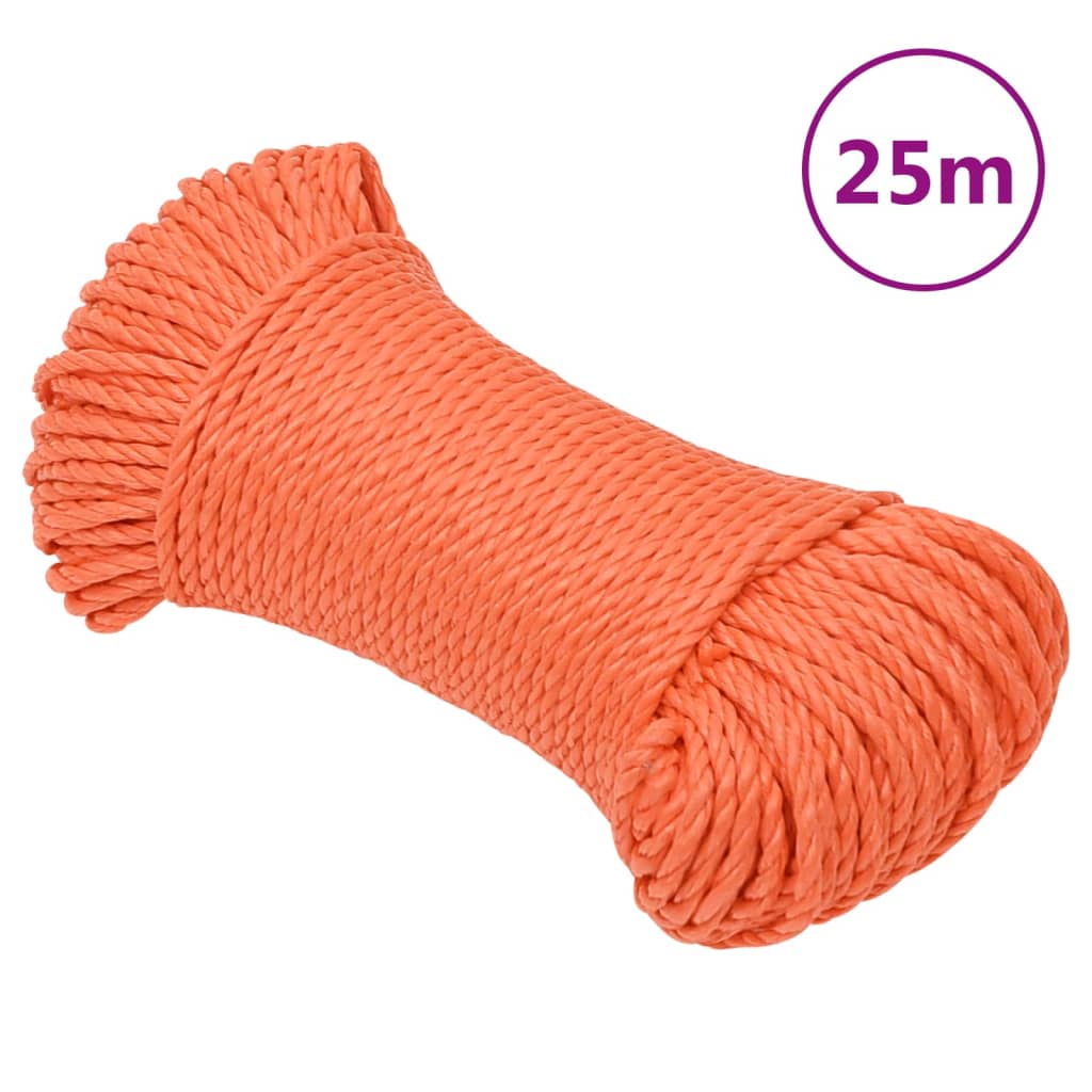 Werktouw 6 mm 25 m polypropeen oranje is nu te koop bij PeponiXL, paradijselijk wonen!