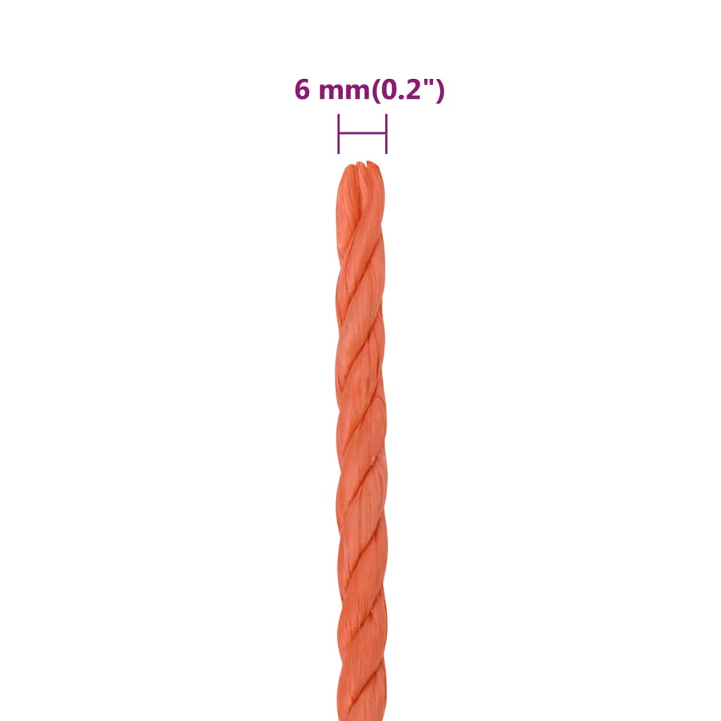 Werktouw 6 mm 100 m polypropeen oranje is nu te koop bij PeponiXL, paradijselijk wonen!