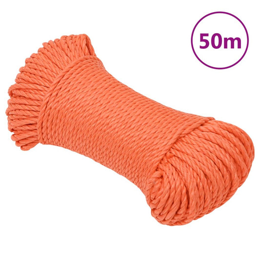 Werktouw 8 mm 50 m polypropeen oranje is nu te koop bij PeponiXL, paradijselijk wonen!