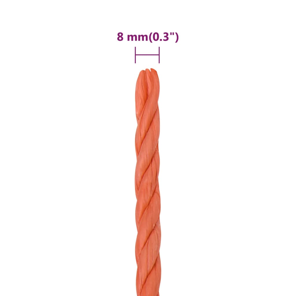 Werktouw 8 mm 50 m polypropeen oranje is nu te koop bij PeponiXL, paradijselijk wonen!