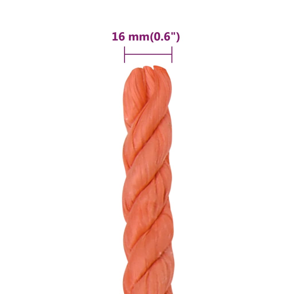 Werktouw 16 mm 50 m polypropeen oranje is nu te koop bij PeponiXL, paradijselijk wonen!