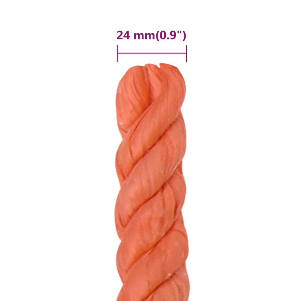 Werktouw 24 mm 50 m polypropeen oranje is nu te koop bij PeponiXL, paradijselijk wonen!