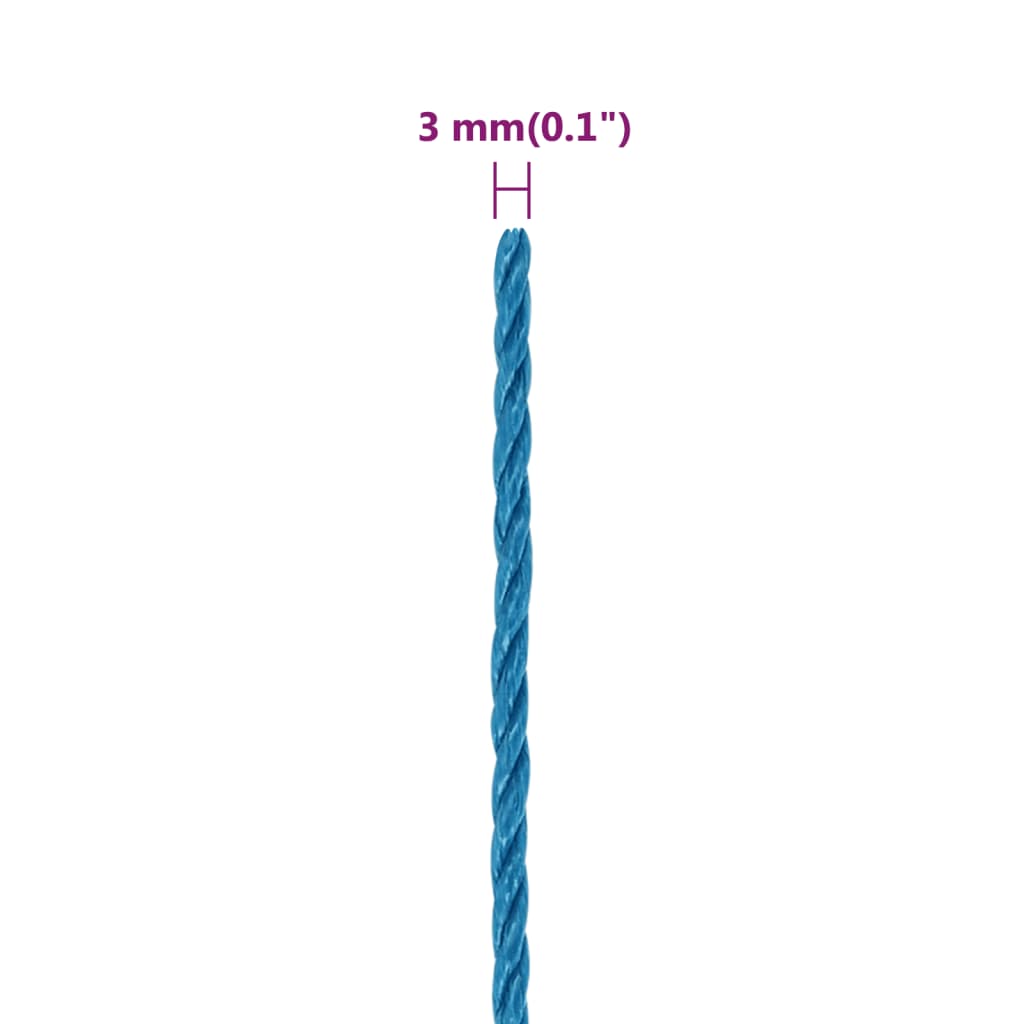 Werktouw 3 mm 100 m polypropeen blauw is nu te koop bij PeponiXL, paradijselijk wonen!