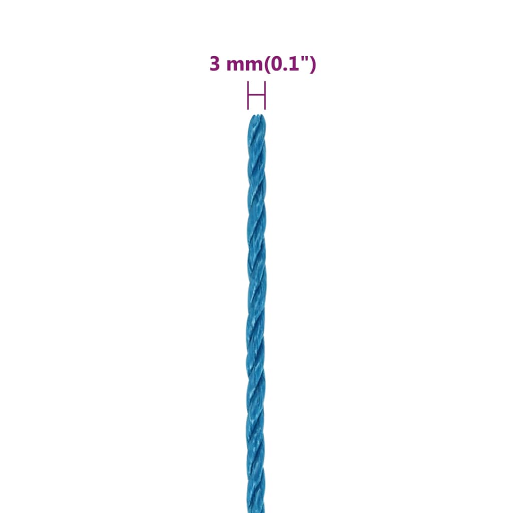 Werktouw 3 mm 250 m polypropeen blauw is nu te koop bij PeponiXL, paradijselijk wonen!