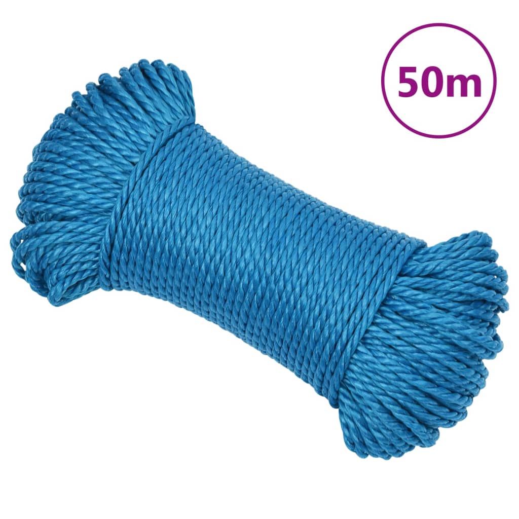 Werktouw 6 mm 50 m polypropeen blauw is nu te koop bij PeponiXL, paradijselijk wonen!