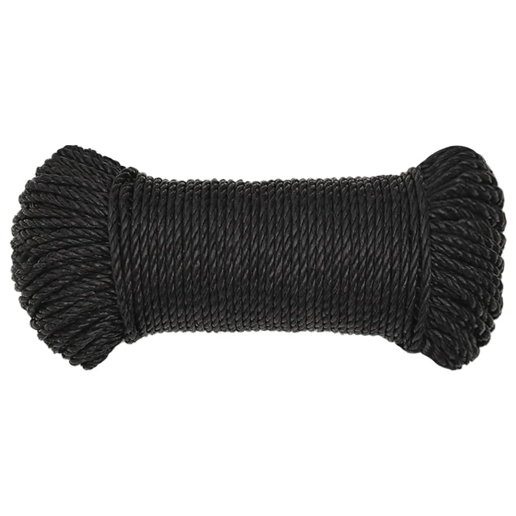 Werktouw 3 mm 25 m polypropeen zwart is nu te koop bij PeponiXL, paradijselijk wonen!