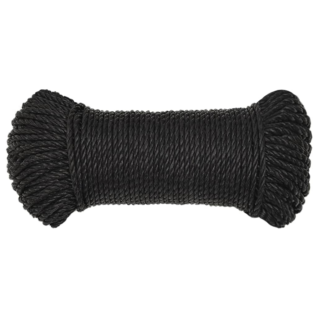Werktouw 6 mm 250 m polypropeen zwart is nu te koop bij PeponiXL, paradijselijk wonen!
