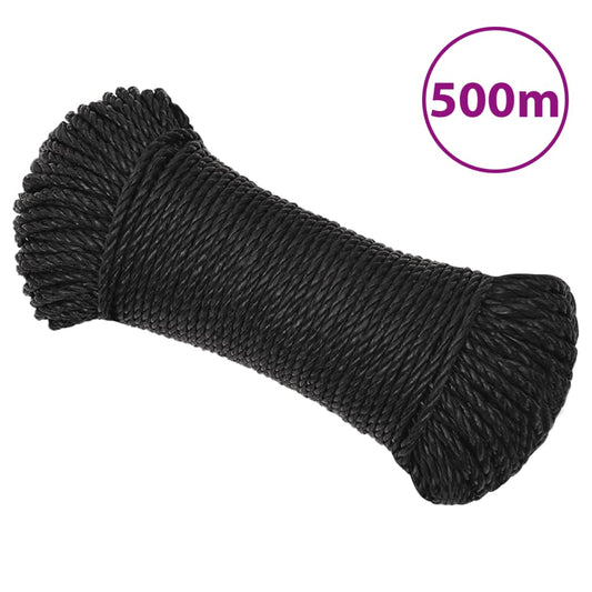 Werktouw 6 mm 500 m polypropeen zwart is nu te koop bij PeponiXL, paradijselijk wonen!