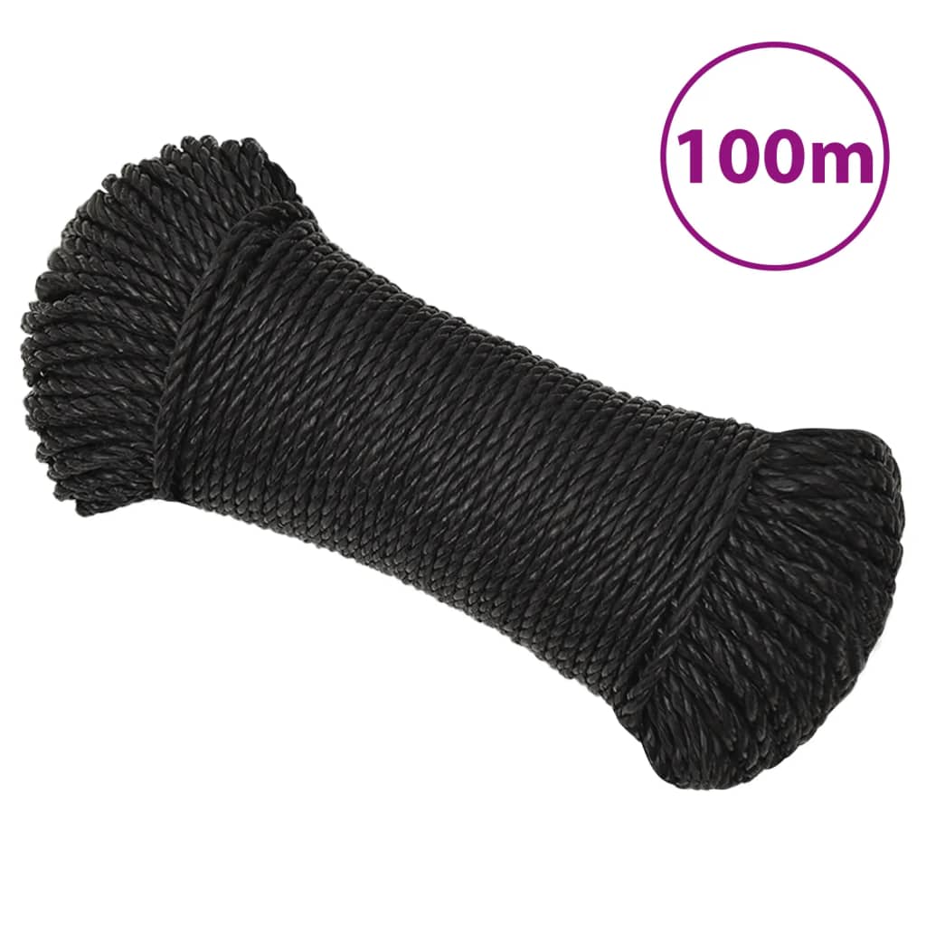 Werktouw 8 mm 100 m polypropeen zwart is nu te koop bij PeponiXL, paradijselijk wonen!