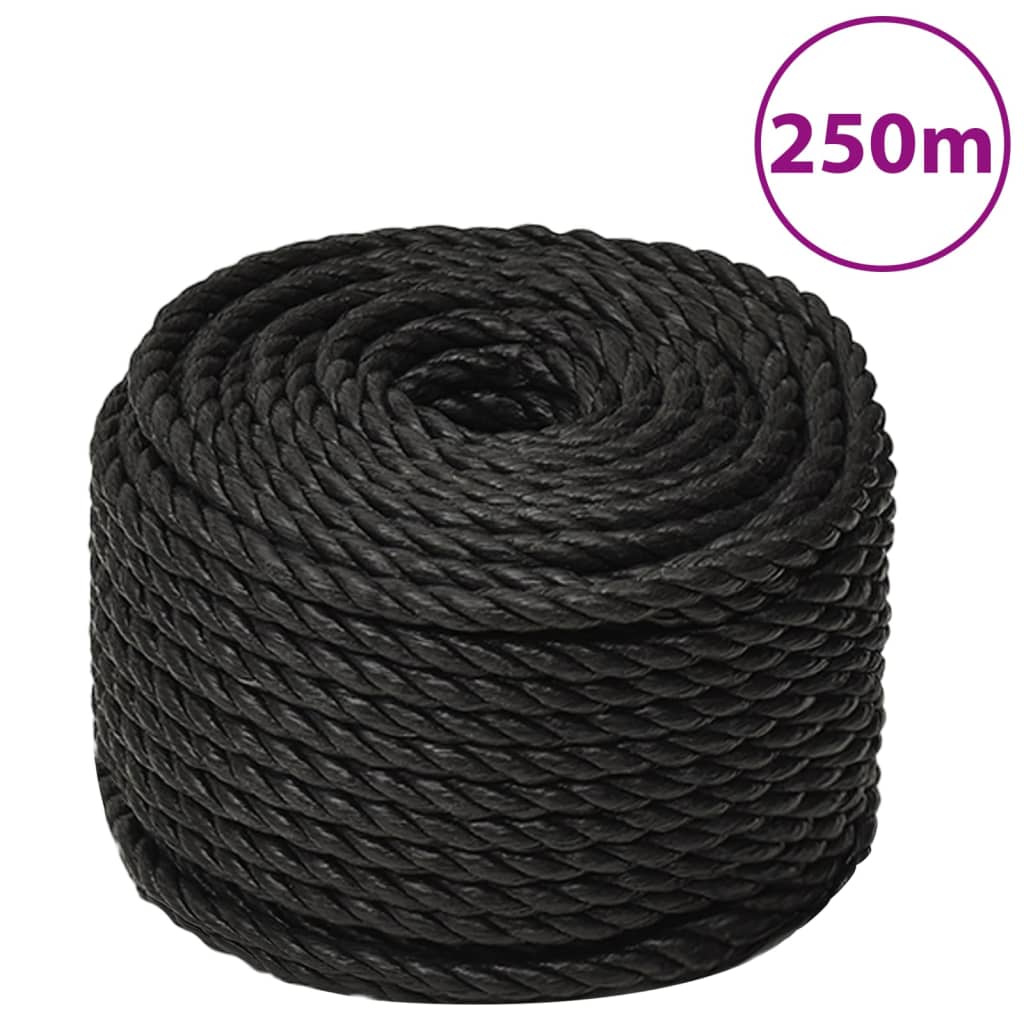 Werktouw 10 mm 250 m polypropeen zwart is nu te koop bij PeponiXL, paradijselijk wonen!