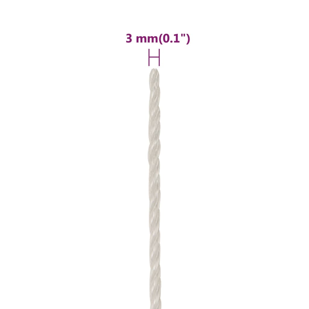 Werktouw 3 mm 500 m polypropeen wit is nu te koop bij PeponiXL, paradijselijk wonen!