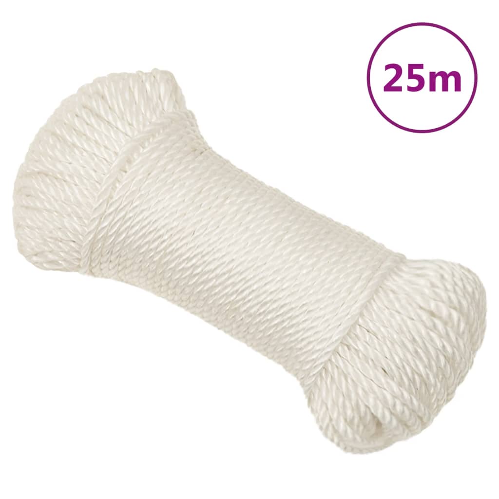 Werktouw 8 mm 25 m polypropeen wit is nu te koop bij PeponiXL, paradijselijk wonen!