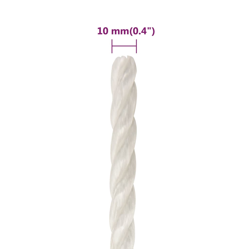 Werktouw 10 mm 50 m polypropeen wit is nu te koop bij PeponiXL, paradijselijk wonen!
