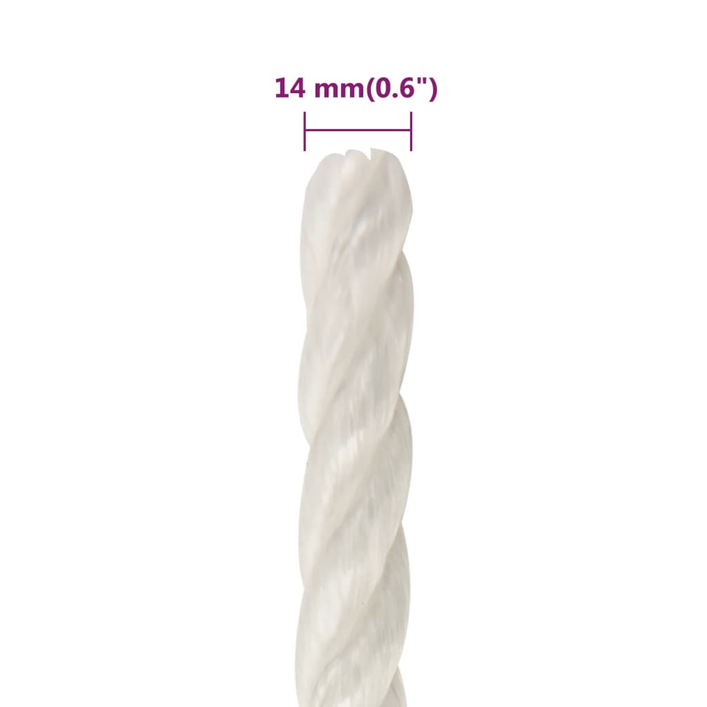 Werktouw 14 mm 250 m polypropeen wit is nu te koop bij PeponiXL, paradijselijk wonen!