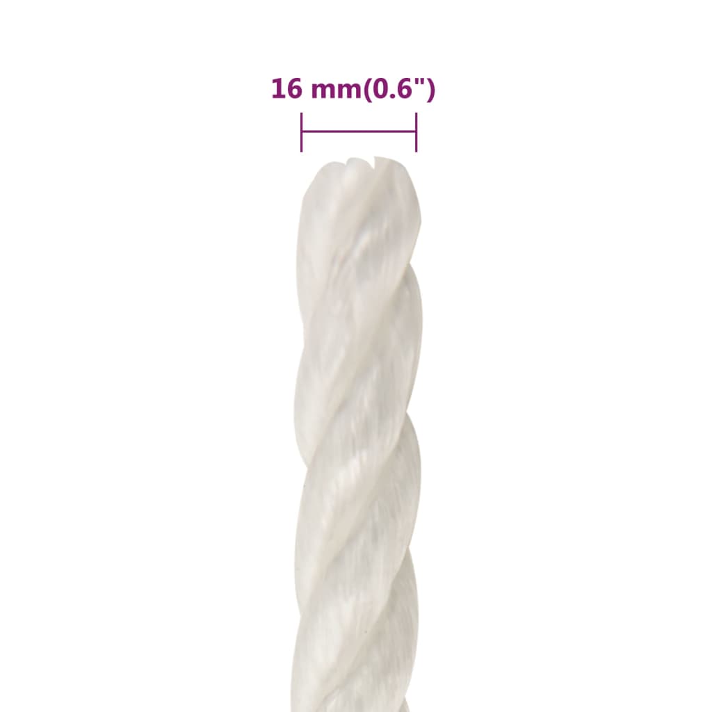 Werktouw 16 mm 50 m polypropeen wit is nu te koop bij PeponiXL, paradijselijk wonen!