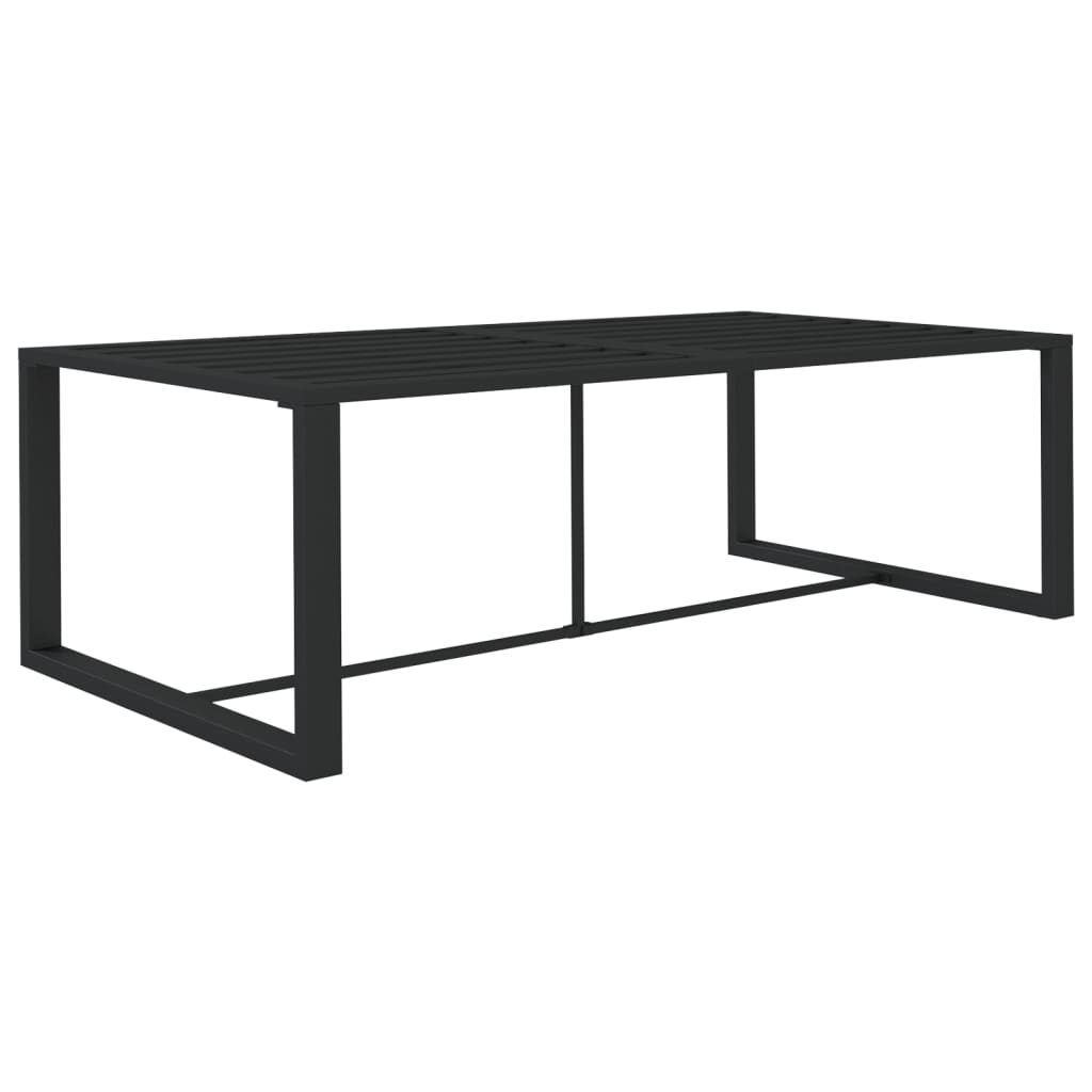 8-delige Loungeset met kussens aluminium antracietkleurig is nu te koop bij PeponiXL, paradijselijk wonen!