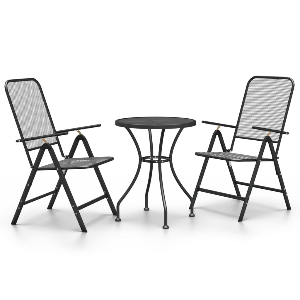 3-delige Tuinset metaalgaas antracietkleurig is nu te koop bij PeponiXL, paradijselijk wonen!