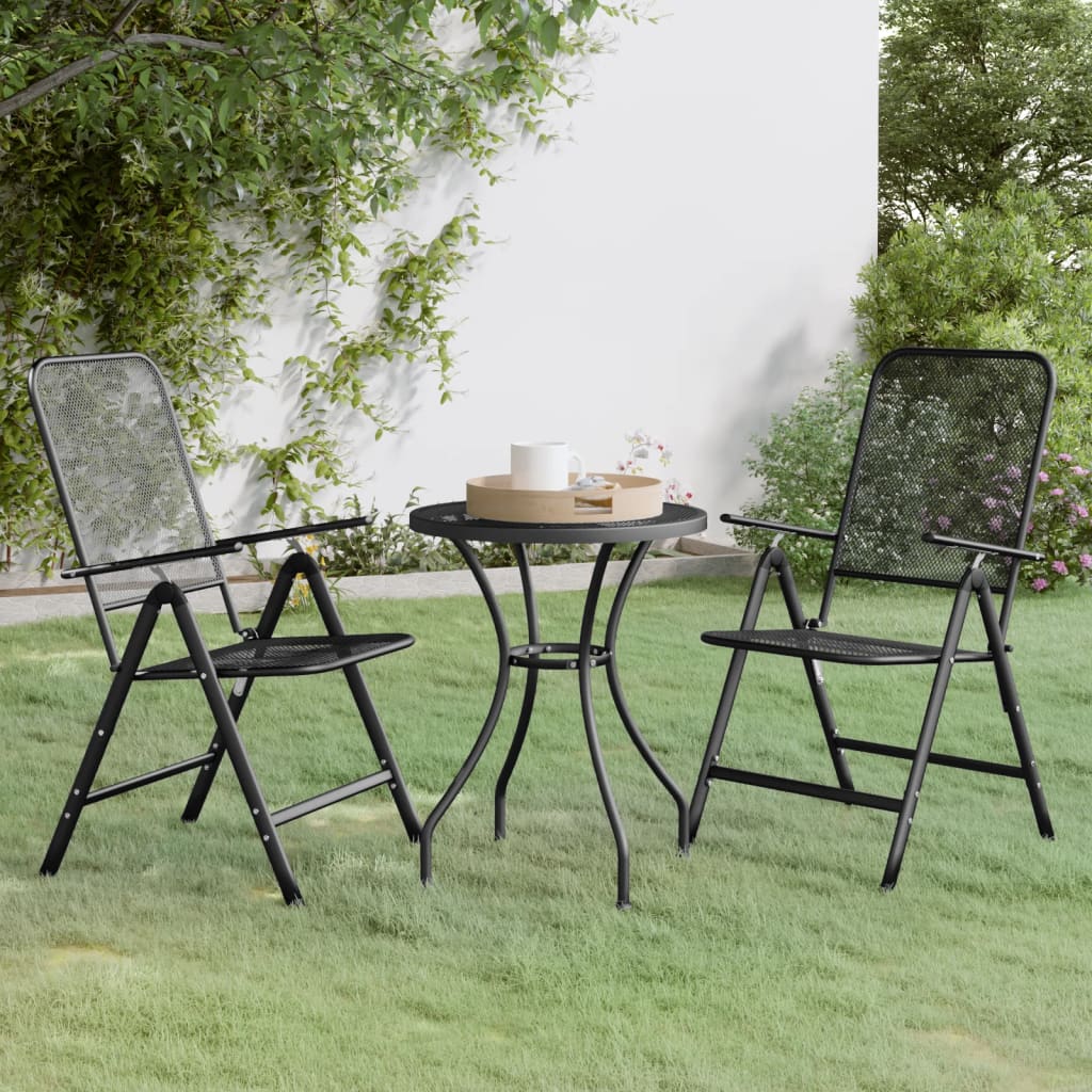 3-delige Tuinset metaalgaas antracietkleurig is nu te koop bij PeponiXL, paradijselijk wonen!
