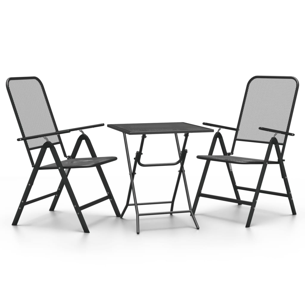 3-delige Tuinset metaalgaas antracietkleurig is nu te koop bij PeponiXL, paradijselijk wonen!