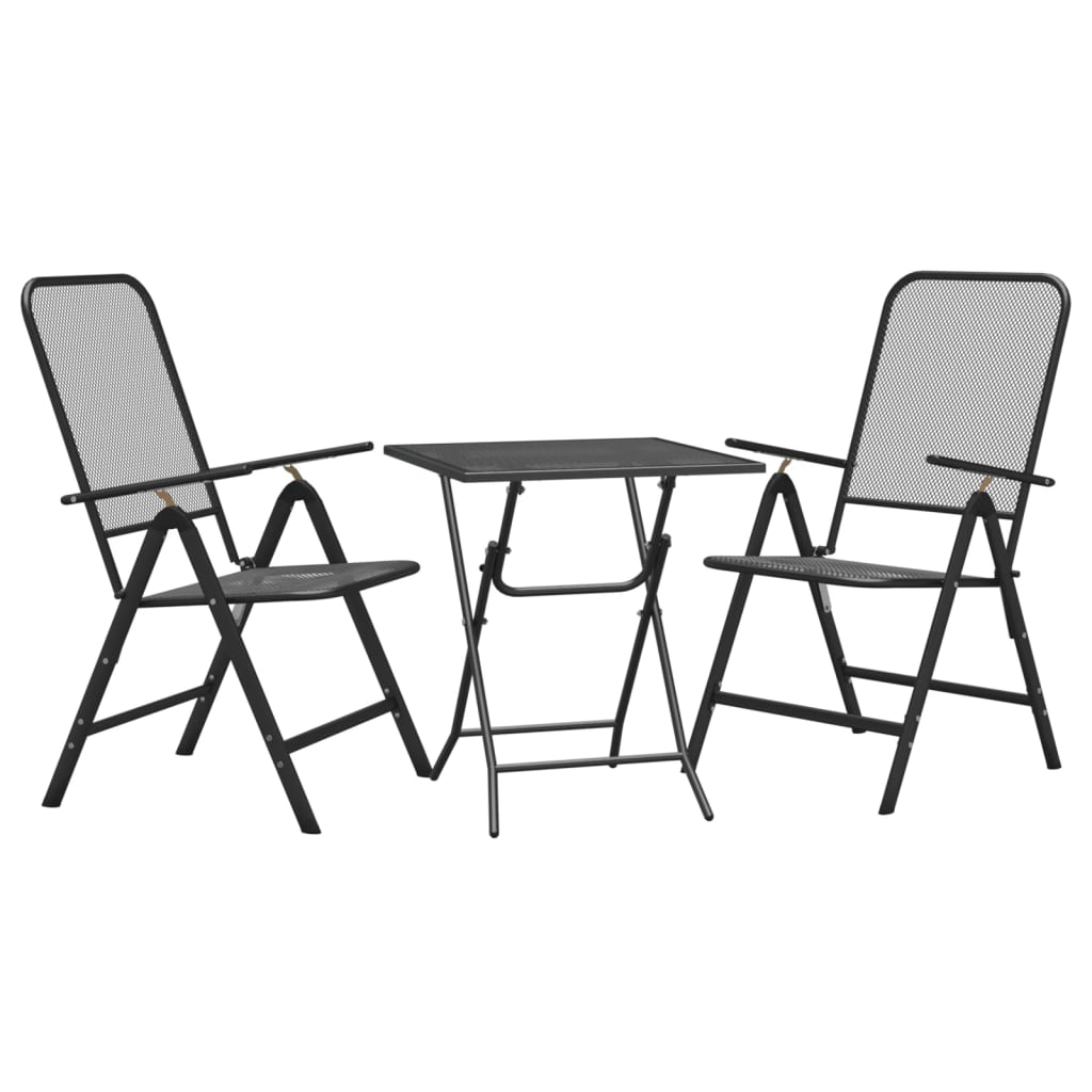 3-delige Tuinset metaalgaas antracietkleurig is nu te koop bij PeponiXL, paradijselijk wonen!