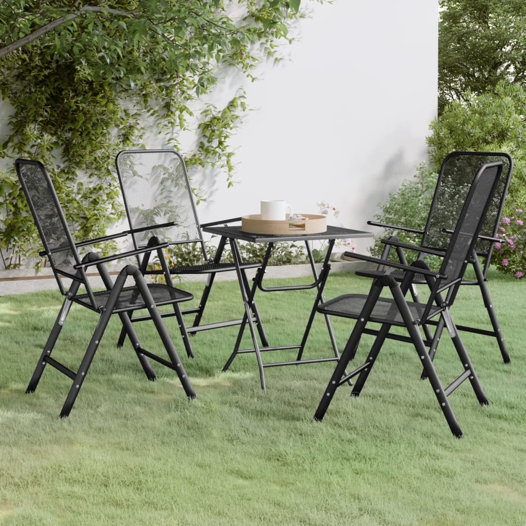 5-delige Tuinset metaalgaas antracietkleurig is nu te koop bij PeponiXL, paradijselijk wonen!