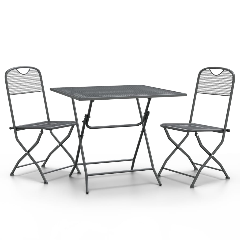 3-delige Tuinset metaalgaas antracietkleurig is nu te koop bij PeponiXL, paradijselijk wonen!
