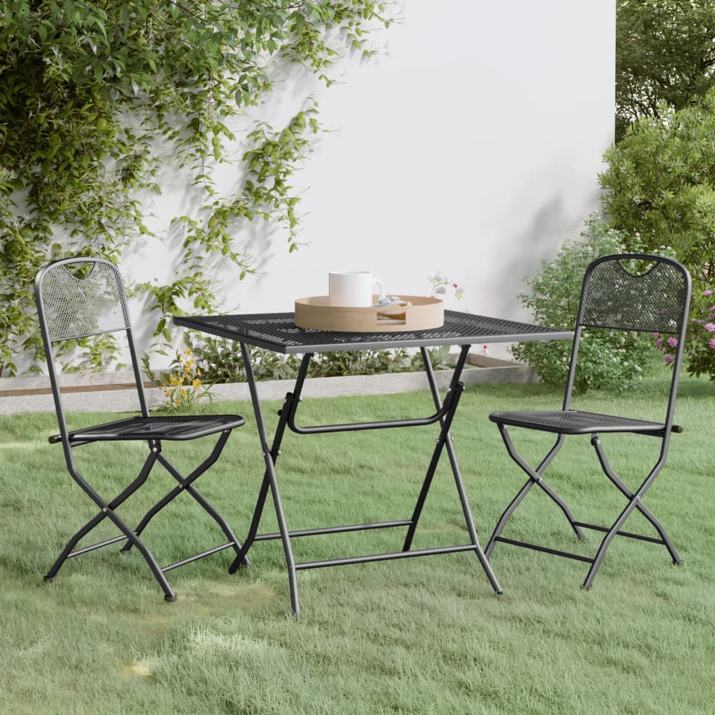 3-delige Tuinset metaalgaas antracietkleurig is nu te koop bij PeponiXL, paradijselijk wonen!