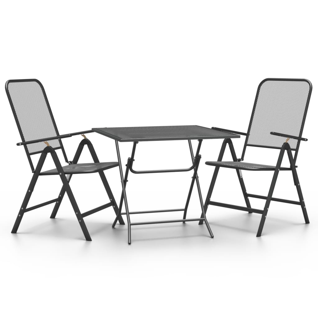 3-delige Tuinset metaalgaas antracietkleurig is nu te koop bij PeponiXL, paradijselijk wonen!