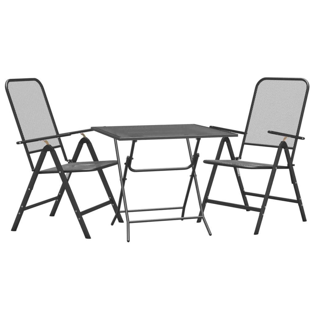 3-delige Tuinset metaalgaas antracietkleurig is nu te koop bij PeponiXL, paradijselijk wonen!
