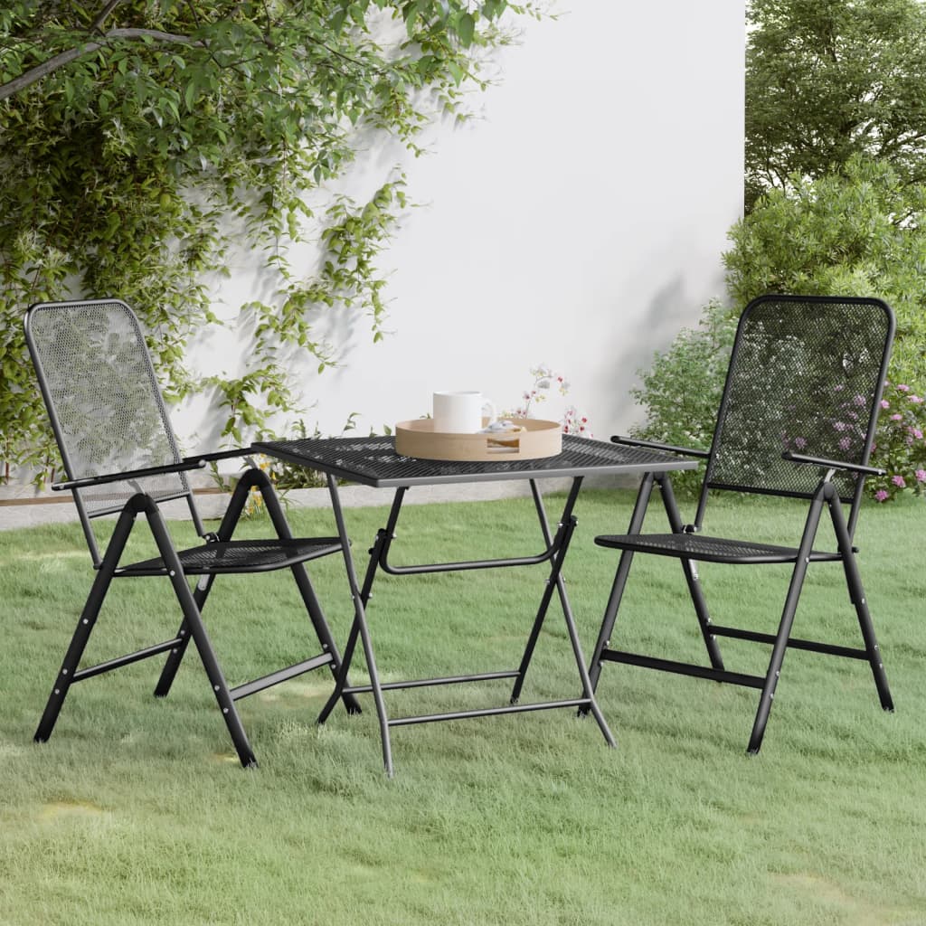 3-delige Tuinset metaalgaas antracietkleurig is nu te koop bij PeponiXL, paradijselijk wonen!